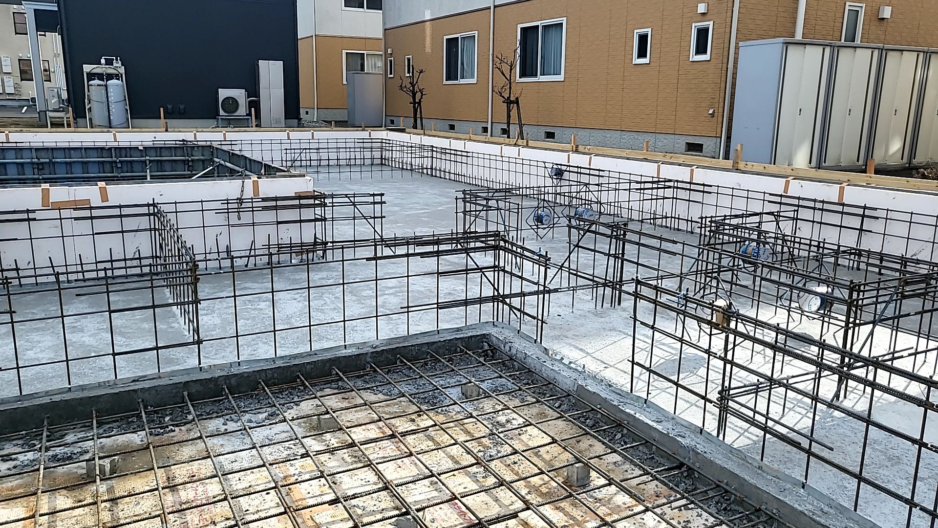 丁寧に打設されました。